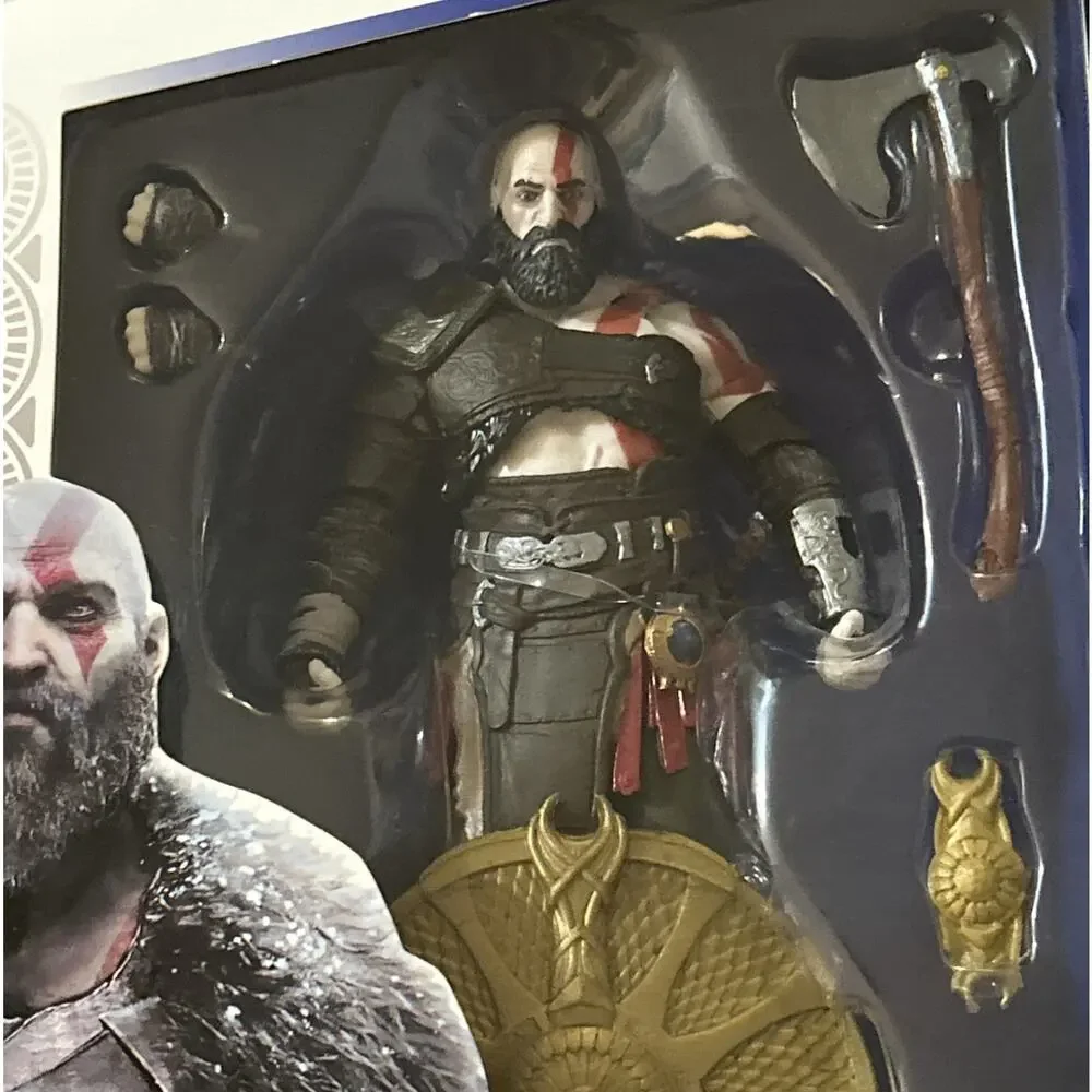 Kratos God of War Ragnarok Figure Sony PlayStation New & Factory Sealed
